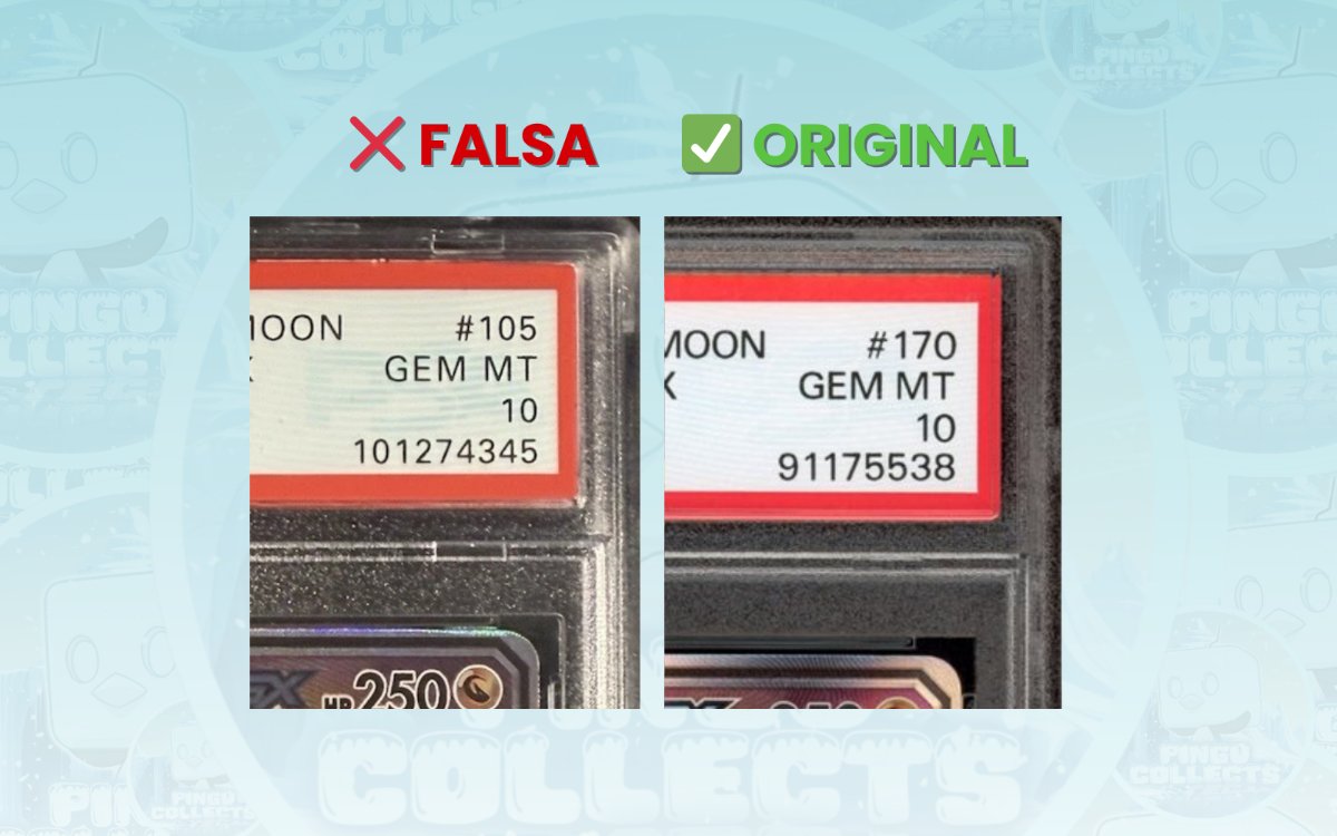 Comparación de la tipografía del label PSA
